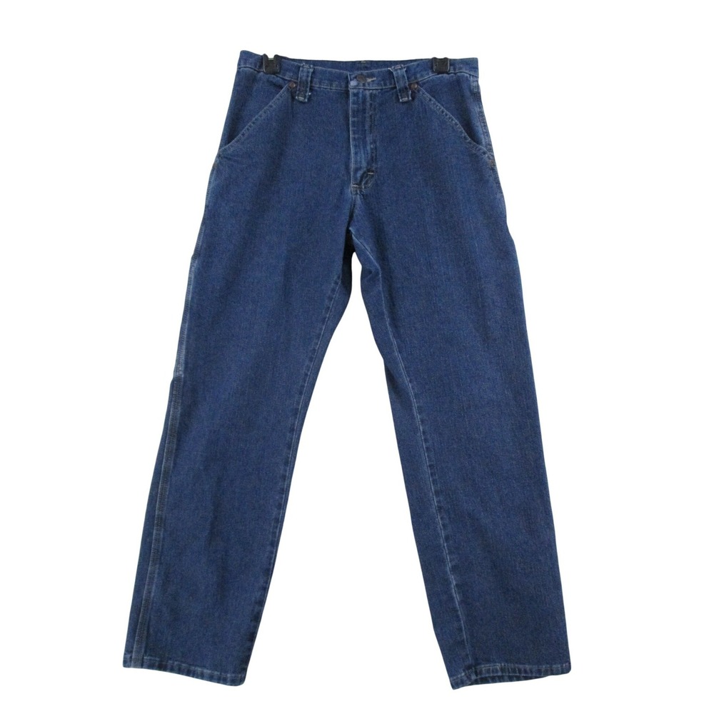 Wrangler Mens Carpenter Jeans 30x30 Blue Medium Wash Relaxed Fit 1094LXWDV